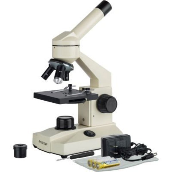United Scope. AmScope 40X-1000X All-Metal All Optical Glass Lens Student Biological Field Microscope w/LED Light M100C-LED-23